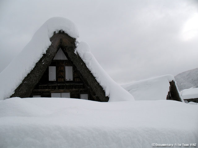 雪景色 雪国 世界遺産 富山県 南砺市 五箇山 相倉 合掌造り集落